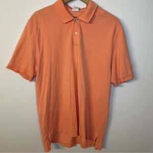 Brooks Brothers Men’s Peach Orange Polo Golf Shirt, Size XL